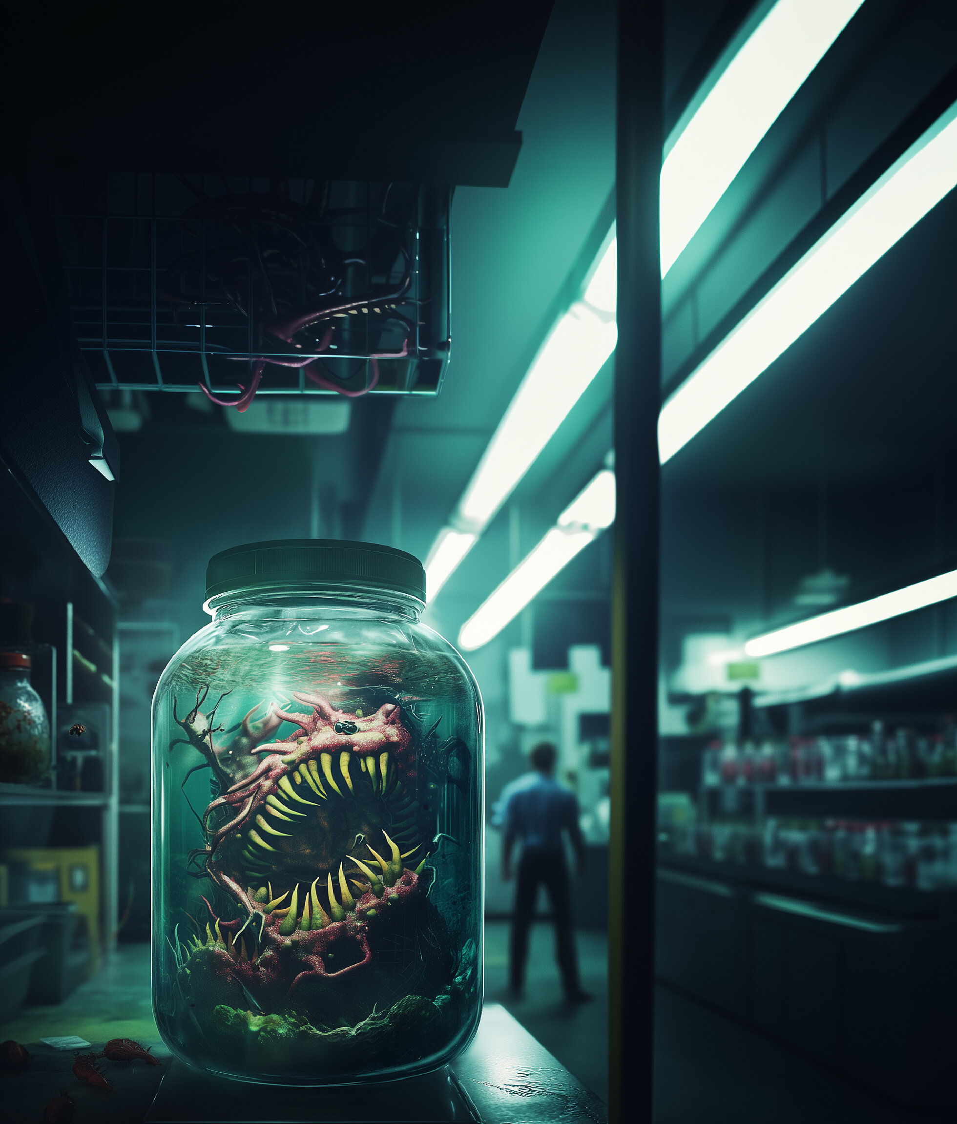 Visuel aquarium halloween